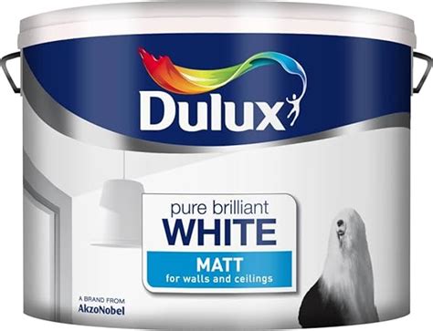 dulux matt white 10l